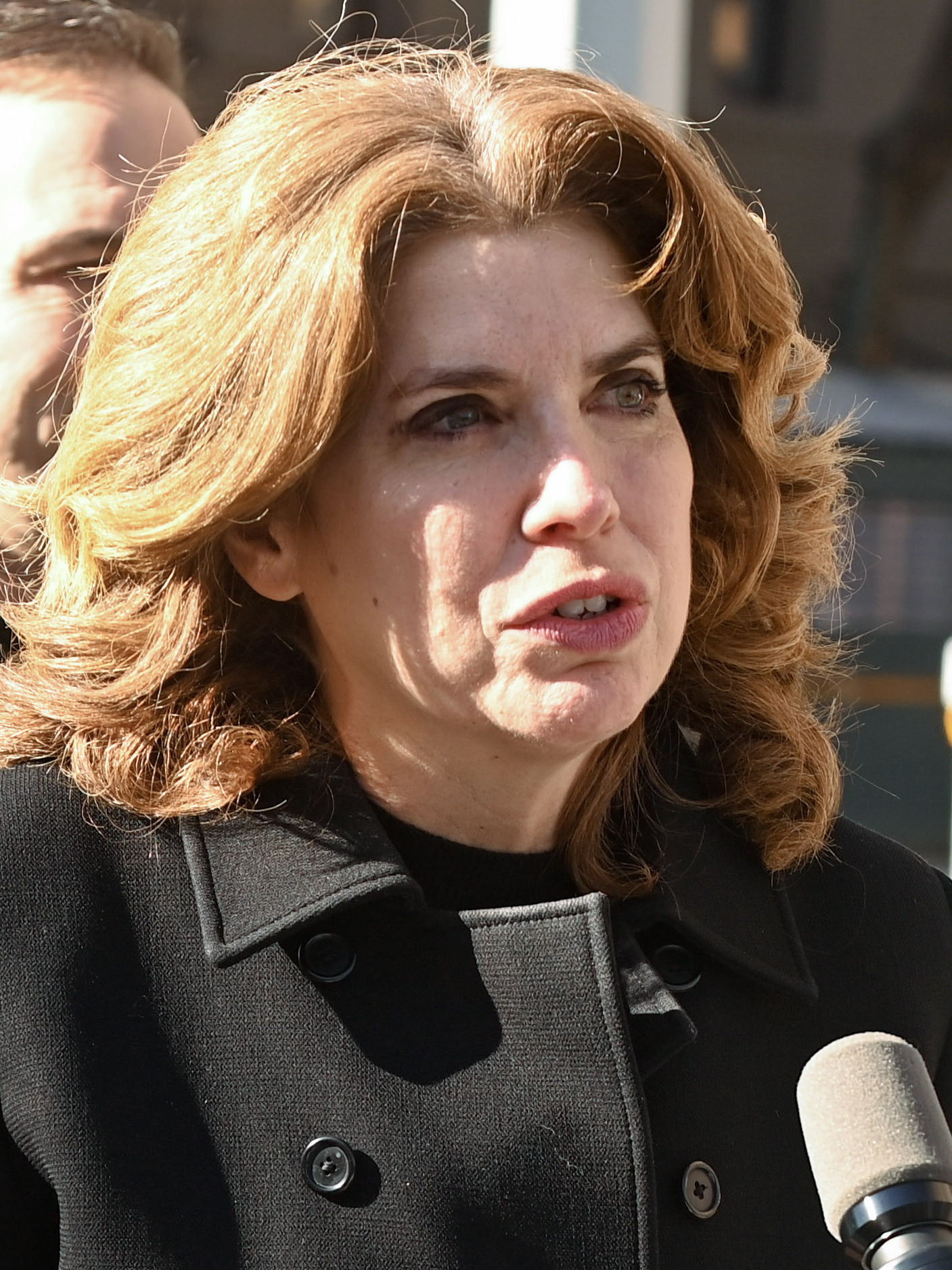 File photo: Julie Menin speaking at a January 24, 2023 press conference in Manhattan.